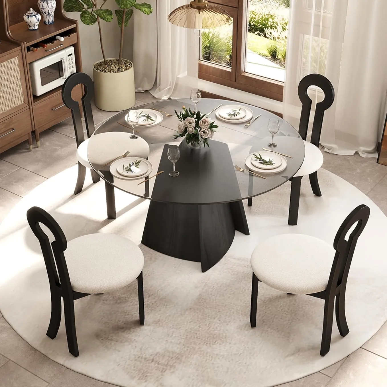 53 Inch Modern Round Dining Table 3 1750239723