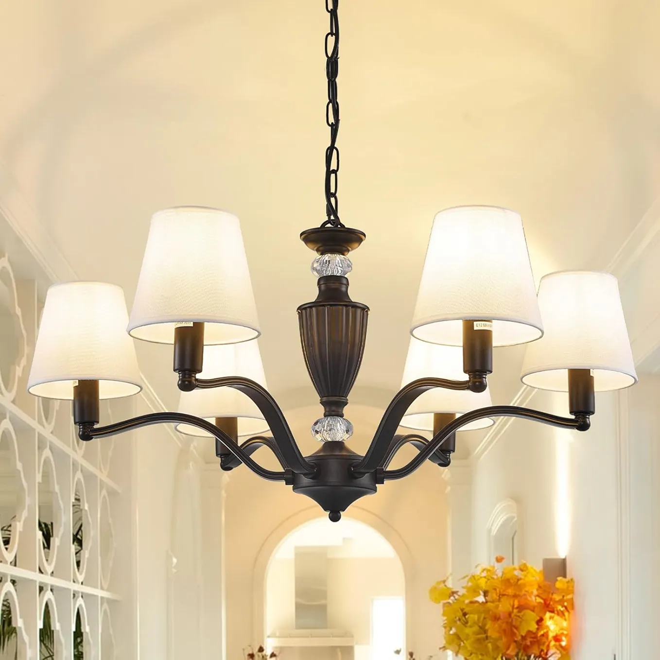 6 Light Rustic Farmhouse Chandelier For Dining Room 1 1750236970