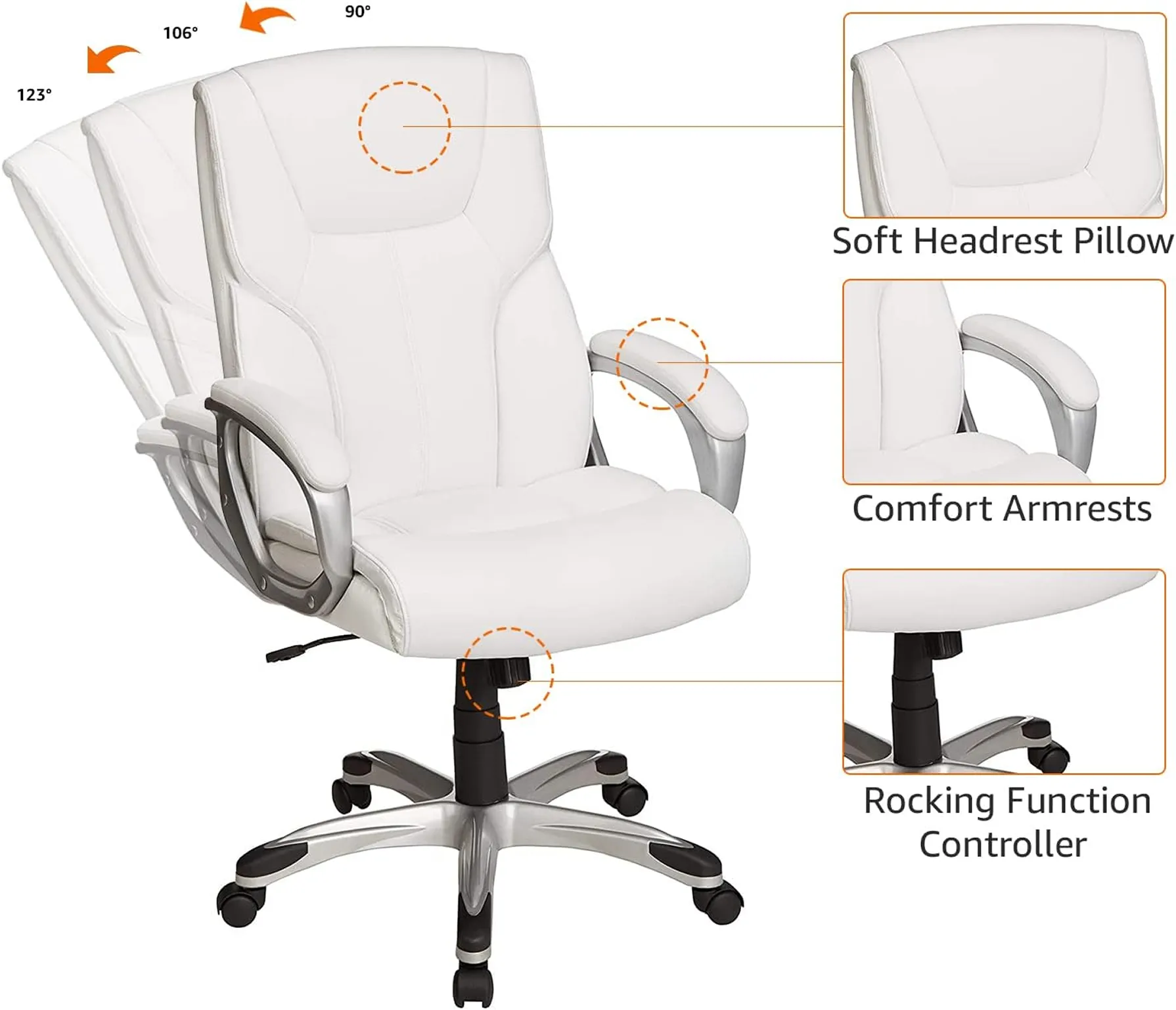 Amazon Basics Premium High Back Office Chair With Adjustable Height 3 1750297834