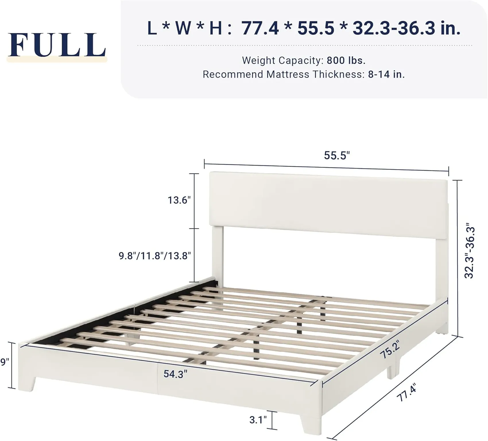 Bed Frame With Customizable Headboard 2 1750241759