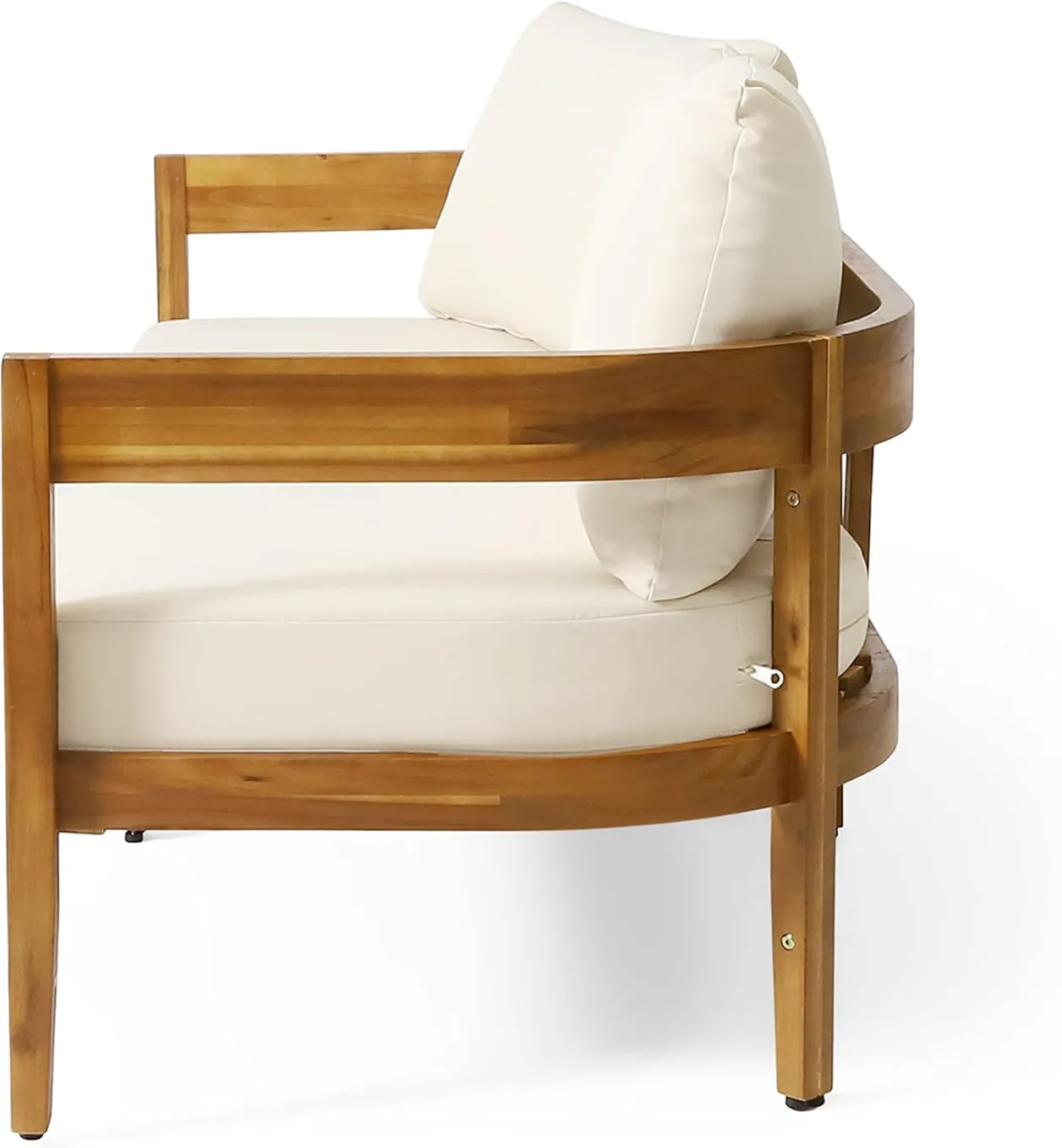 Brooklyn Outdoor 3 Seater Sofa With Cushions Acacia Wood Teakbeige 4 1750299063