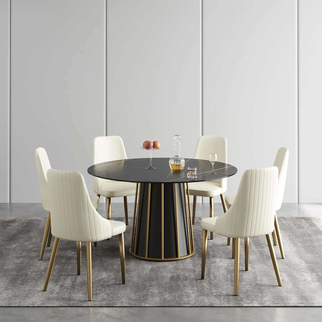 Contemporary 53 Inch Dining Table For Six 1 1750238038