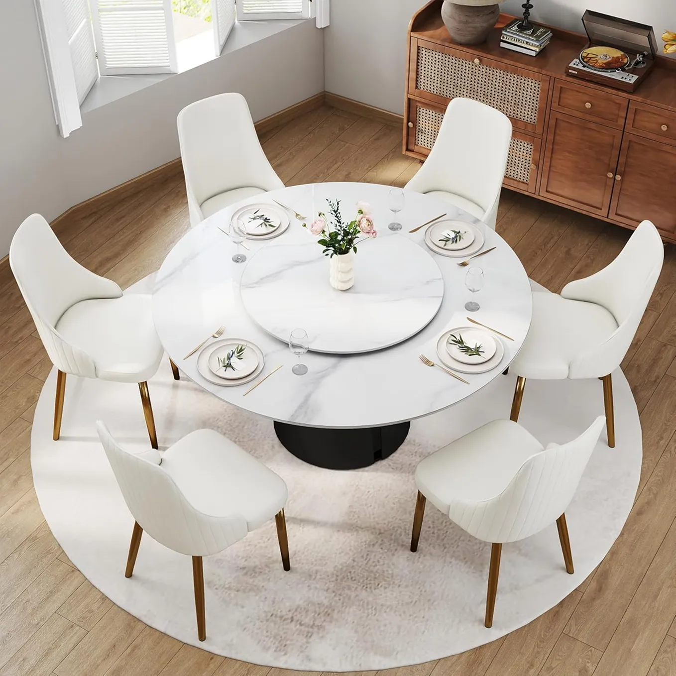 Contemporary Circular Dining Table For 8 1 1750239703