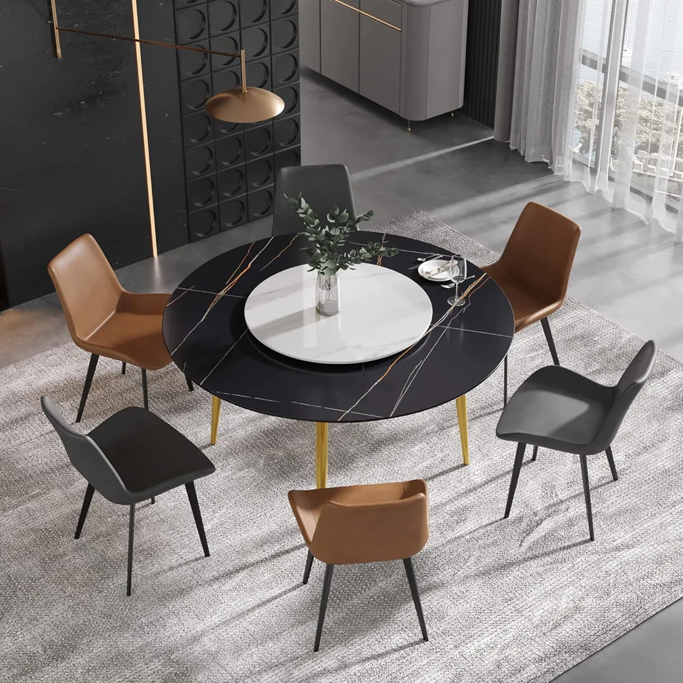 Contemporary Circular Dining Table For 8 1 1750239732