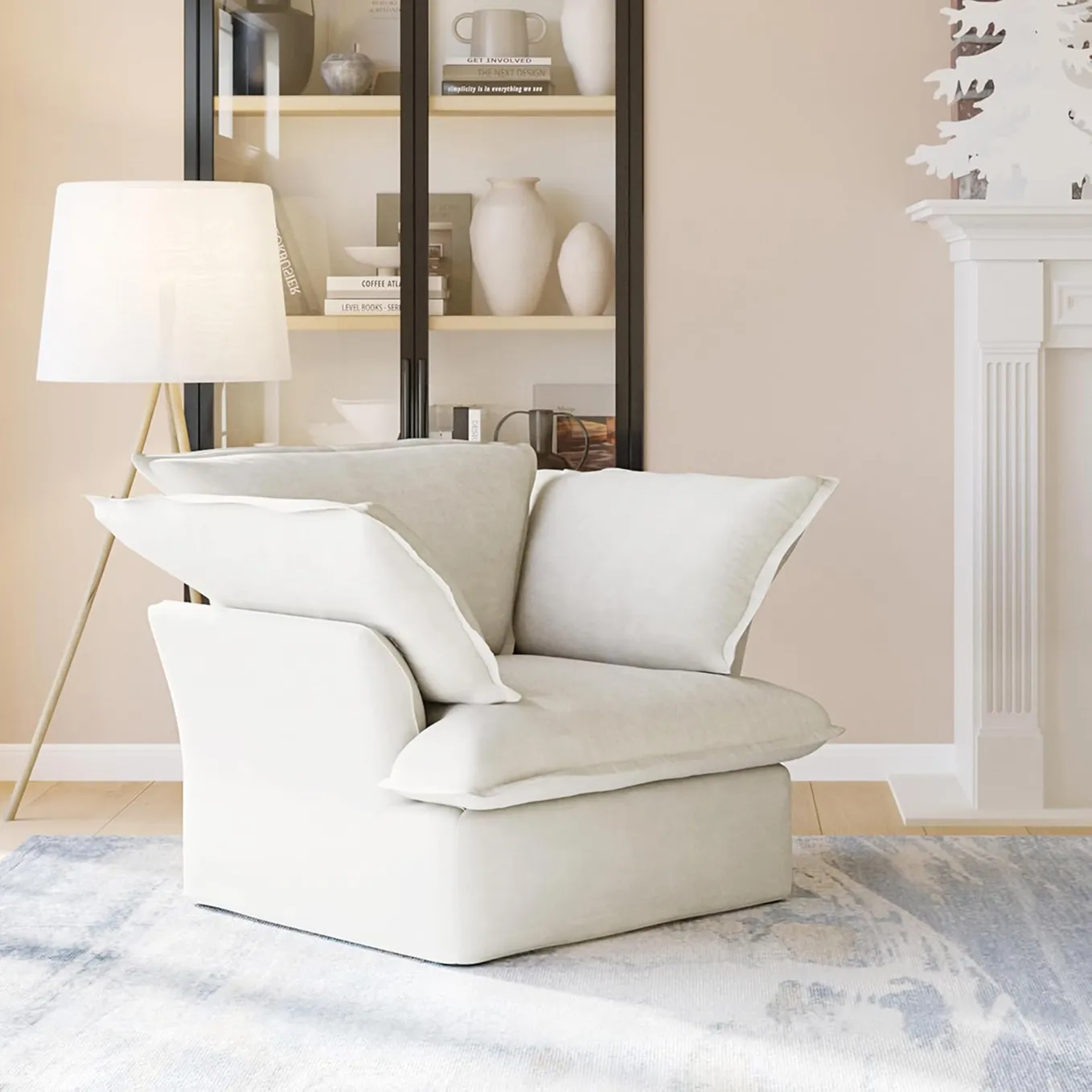 Contemporary Comfortable Sofa With Plush Cushion 1 1750233833