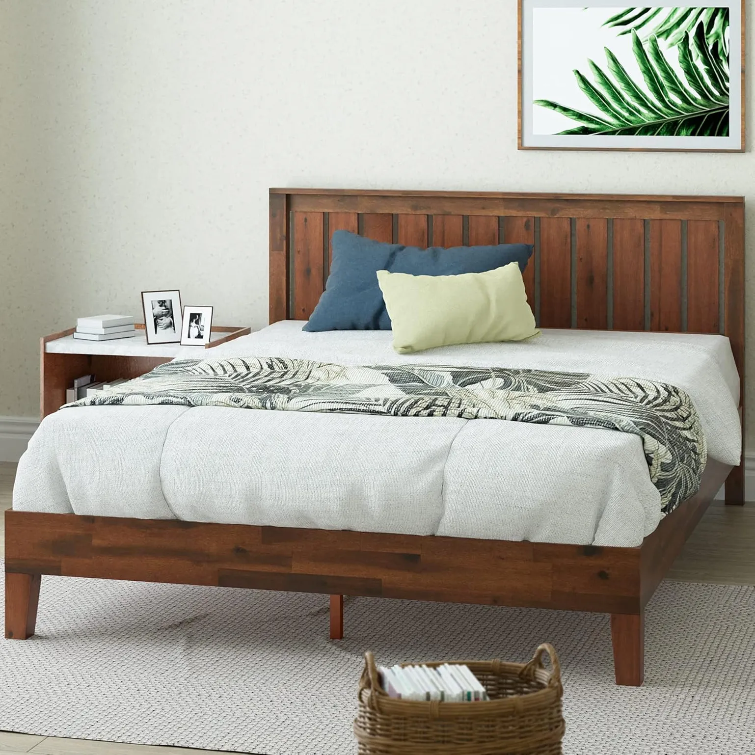 Deluxe Wooden Bed Frame With Headboard 1 1750241739