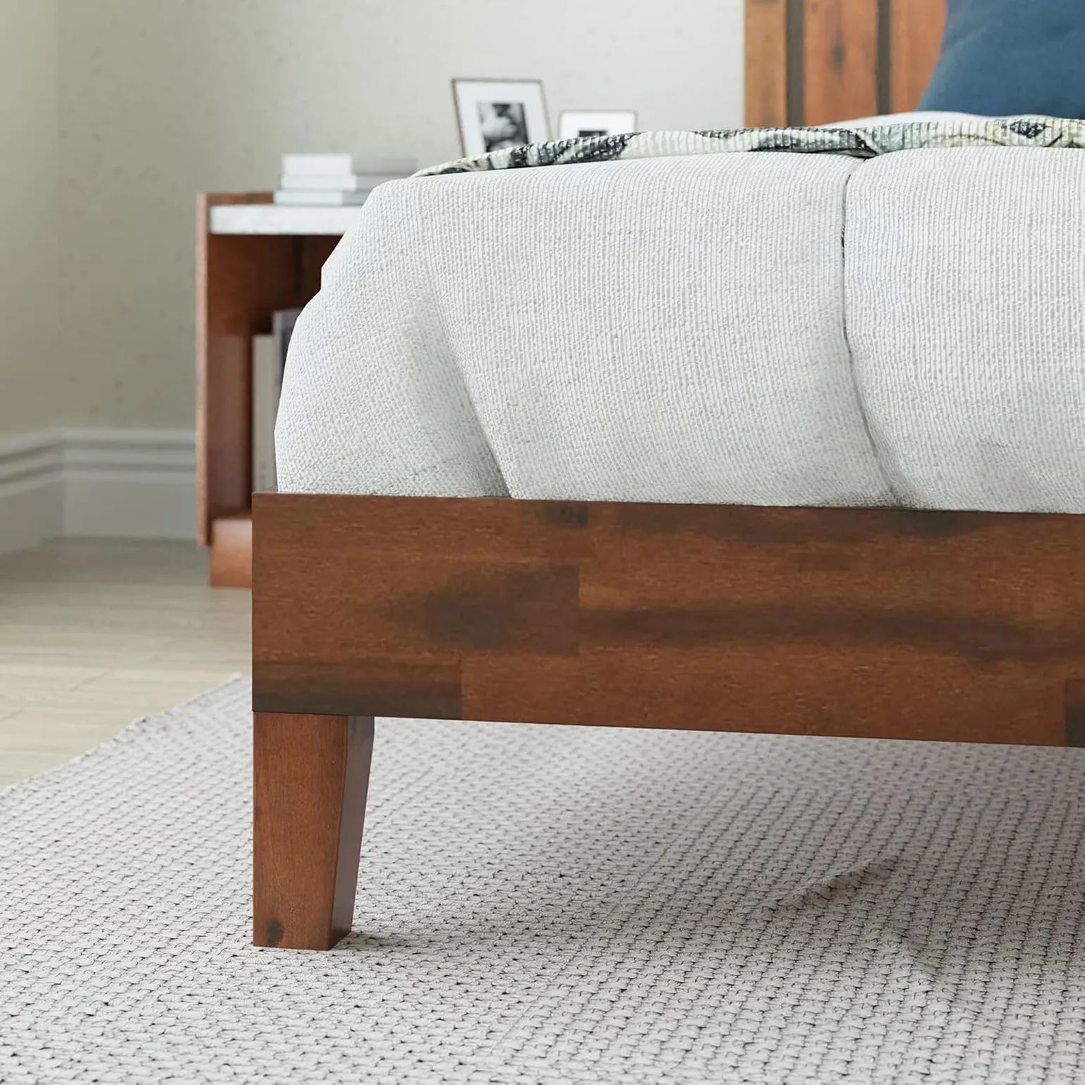 Deluxe Wooden Bed Frame With Headboard 2 1750241740