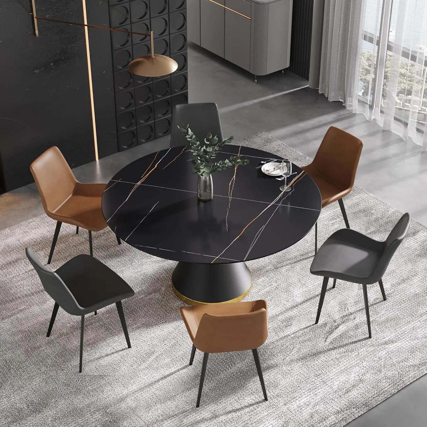 Stylish Sdorens Circular Dining Table For 8 1 1750239710