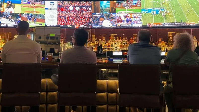Sports Bar For Football Match
