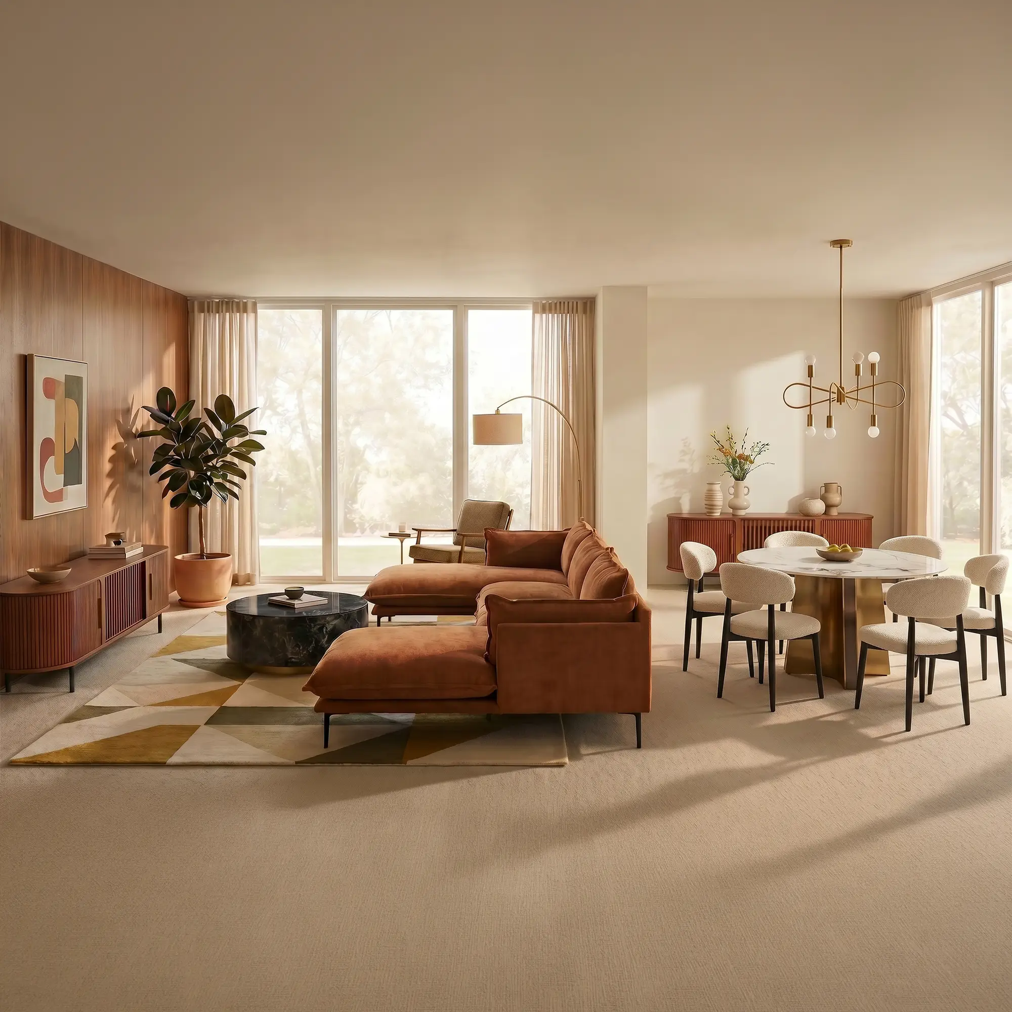 Terracotta Glow Open Concept Collection
