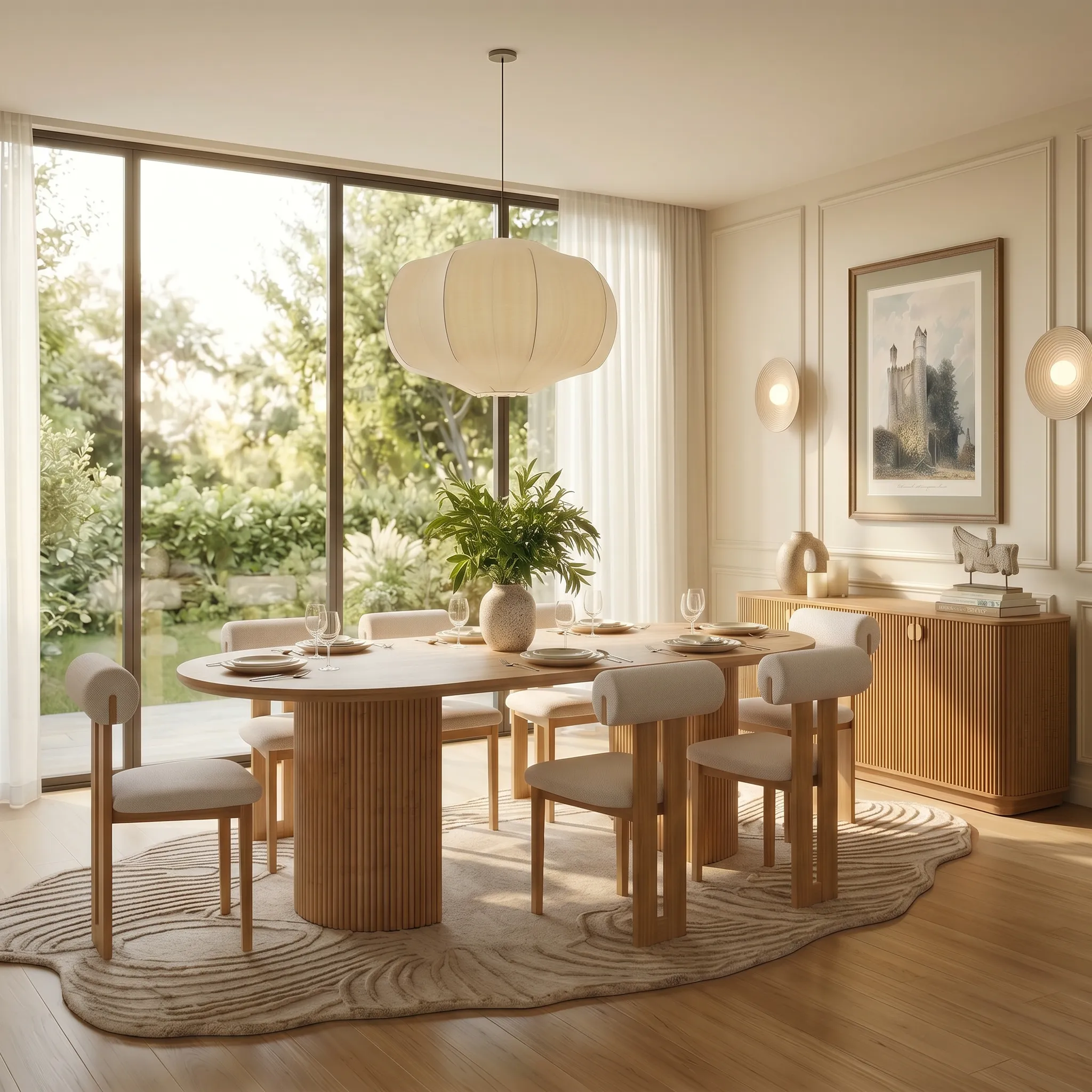 Serene Lattice Dining Room Collection
