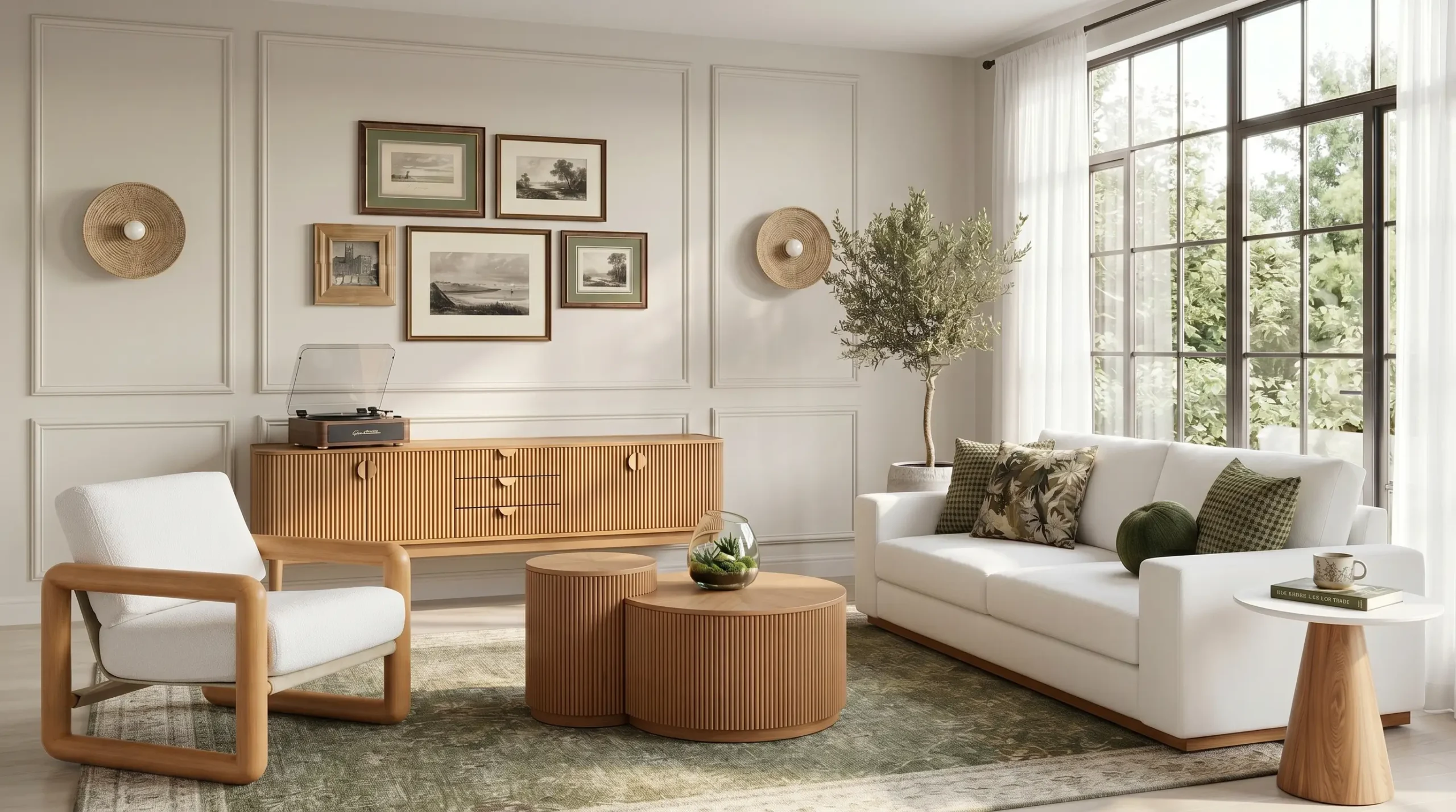Serene Lattice Living Room Collection