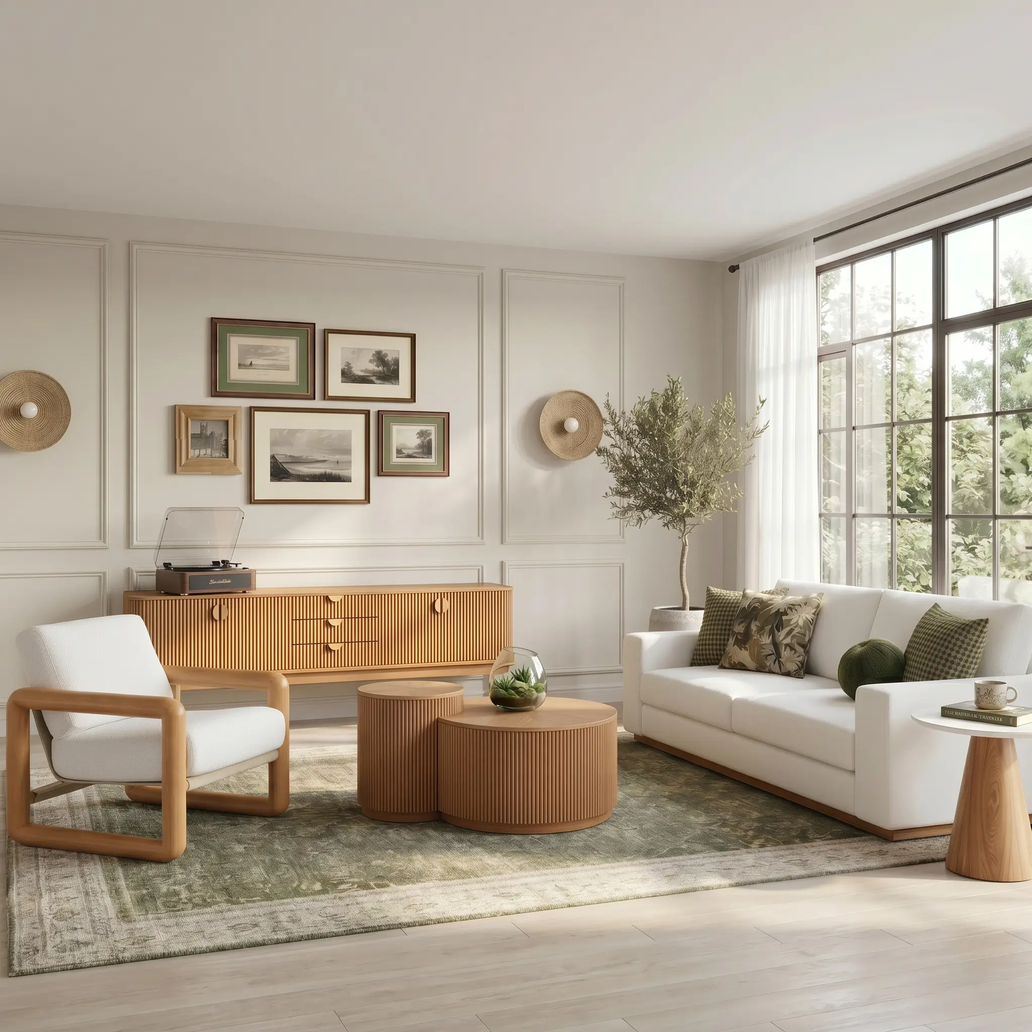 Serene Lattice Living Room Collection